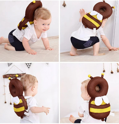 Cojín Protector Para La Cabeza Mochila Protectora De Cabeza Para Bebés Que Caminan Y Niños | Cuotas Diseño Animalitos Divertido