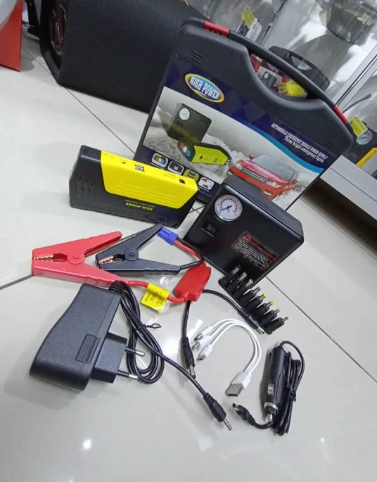 Set Partidor Auto Baterías + Inflador