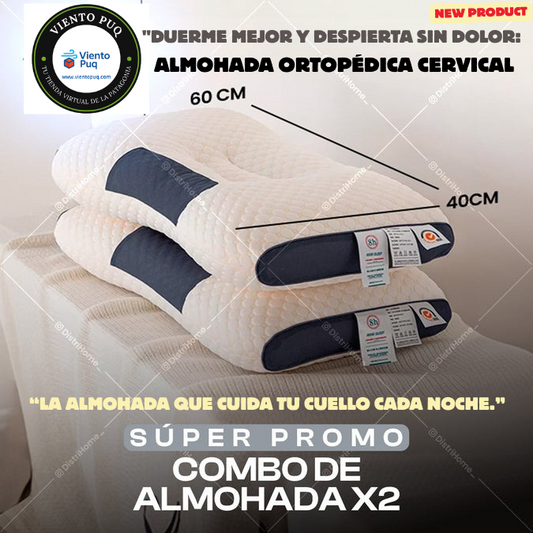 ALMOHADA CERVICAL 2X1 = 2 UNIDADES