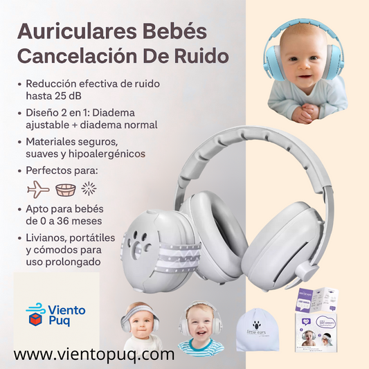 Auriculares Bebes Cancelacion De Ruido