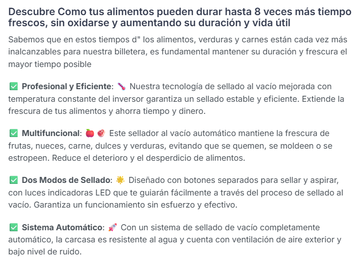 CurlerPro™ : Sellador al vacío+Bolsas 5 MT