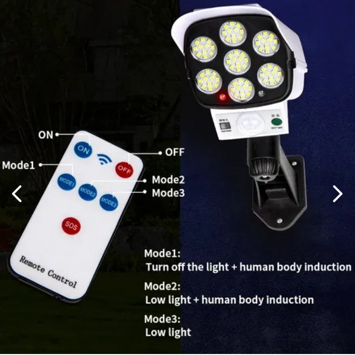 PACK X3 FOCO SOLAR TIPO CAMARA SENSOR