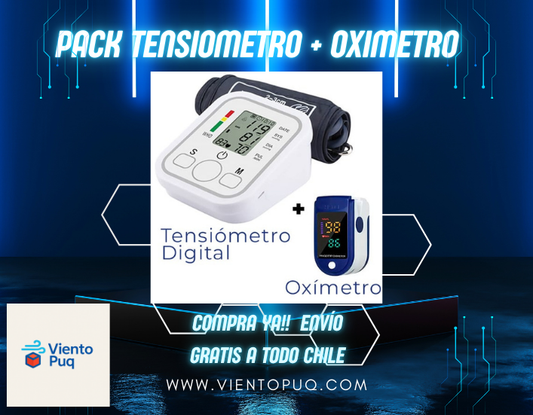 PACK TENSIOMETRO Y OXIMETRO